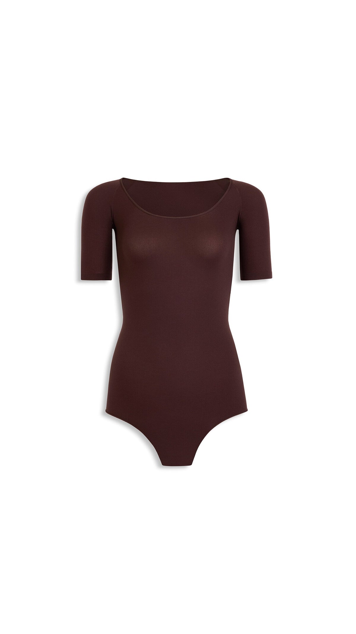 Alaïa Short Sleeves Second-Skin Knit Bodysuit
