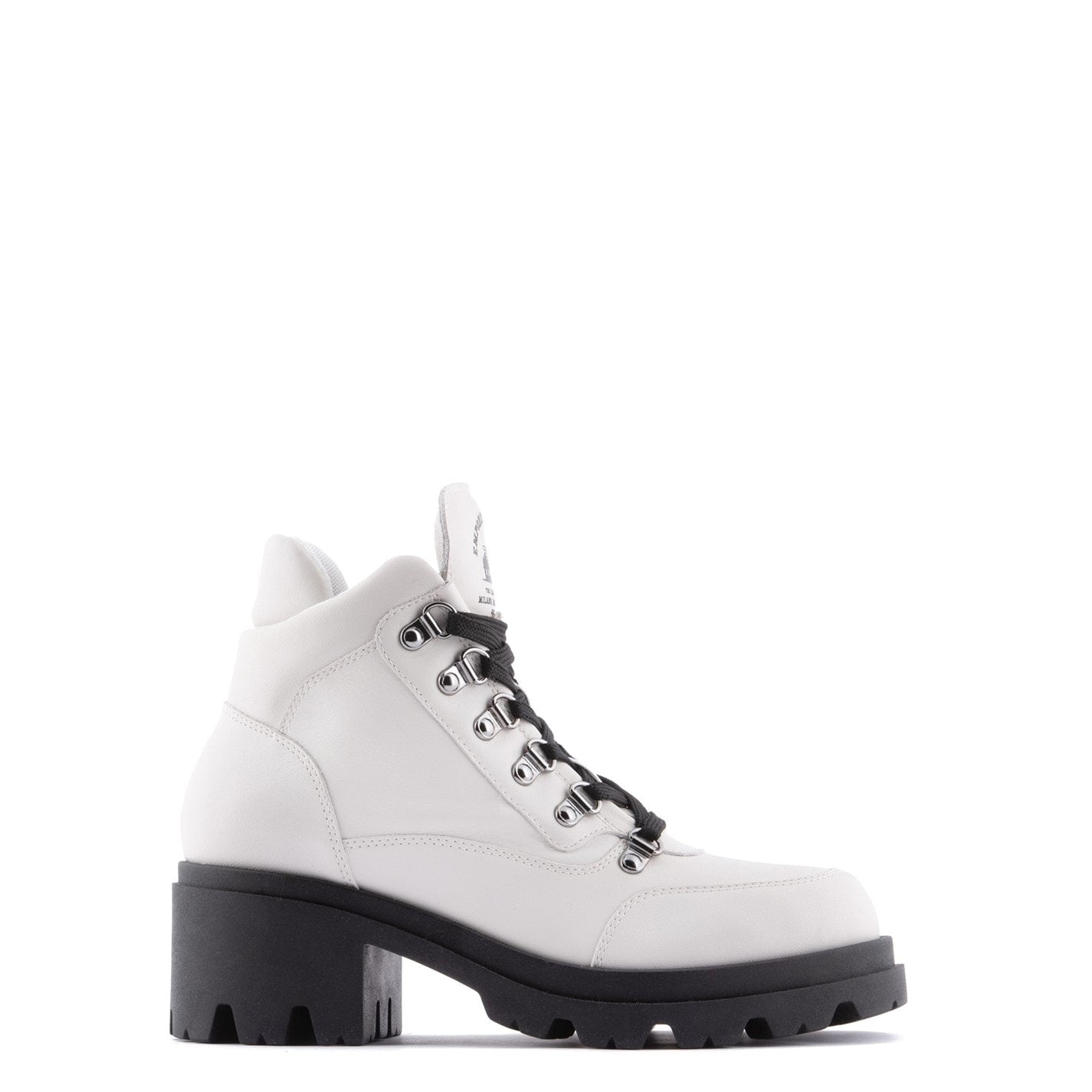  Lace Up Ankle Boots Avorio