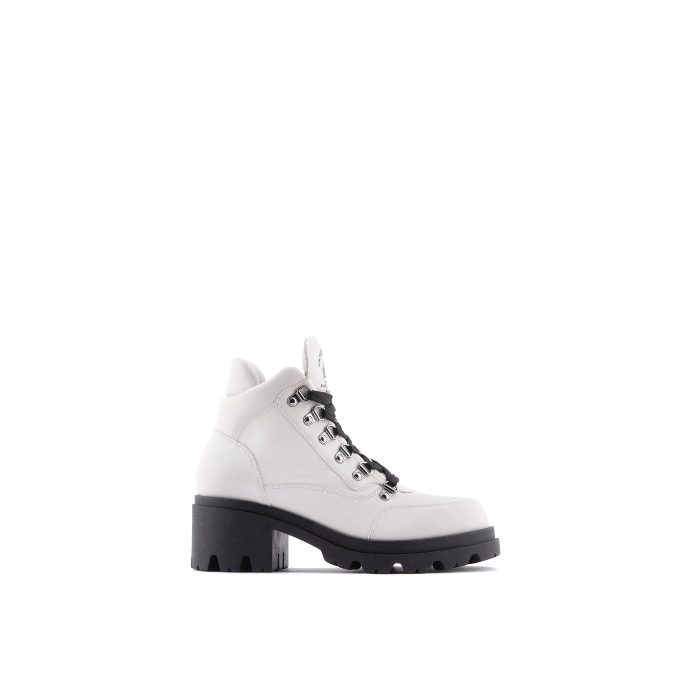  Lace Up Ankle Boots Avorio