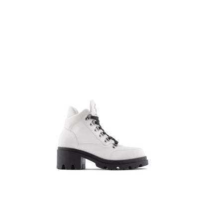  Lace Up Ankle Boots Avorio