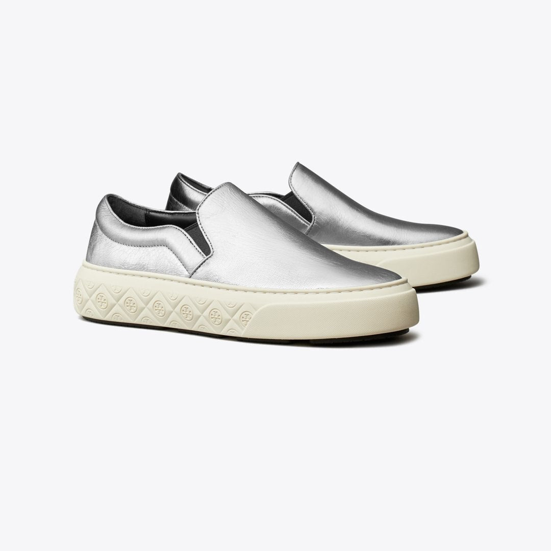 Tory Burch Ladybug Slip-On Sneaker Silver