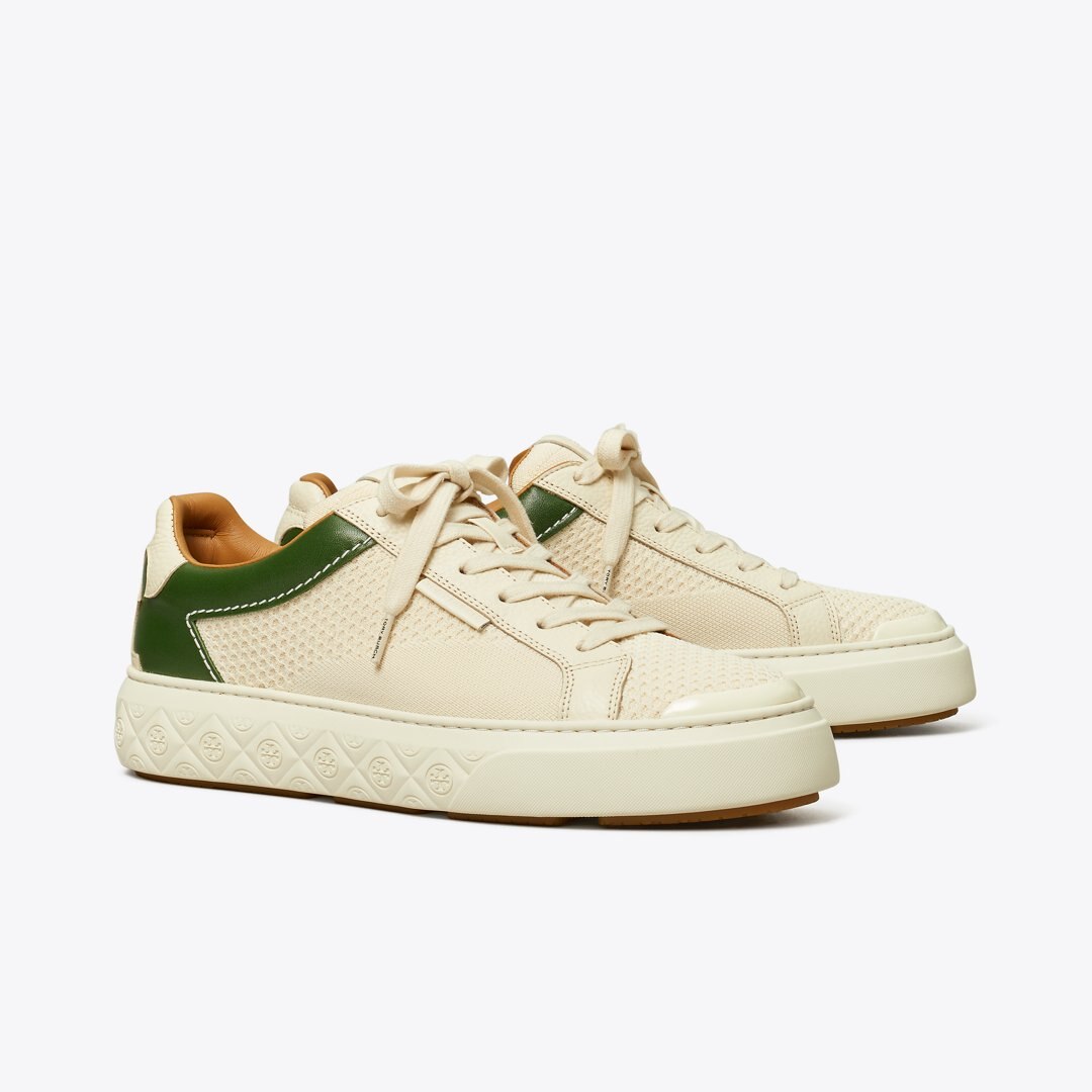 Tory Burch Ladybug Sneaker LIGHT CREAM / DARK CLOVER