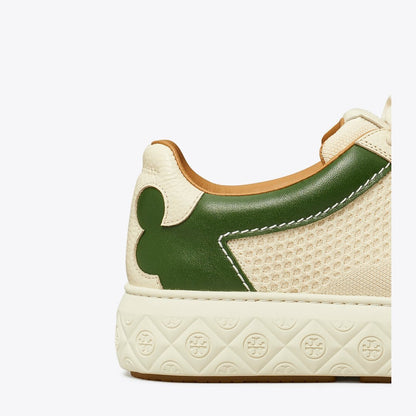 Tory Burch Ladybug Sneaker LIGHT CREAM / DARK CLOVER