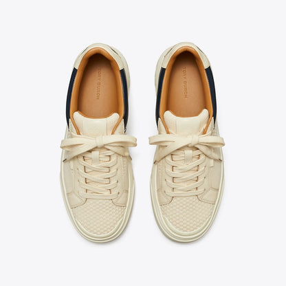 Tory Burch Ladybug Sneaker LIGHT CREAM / NEW NAVY