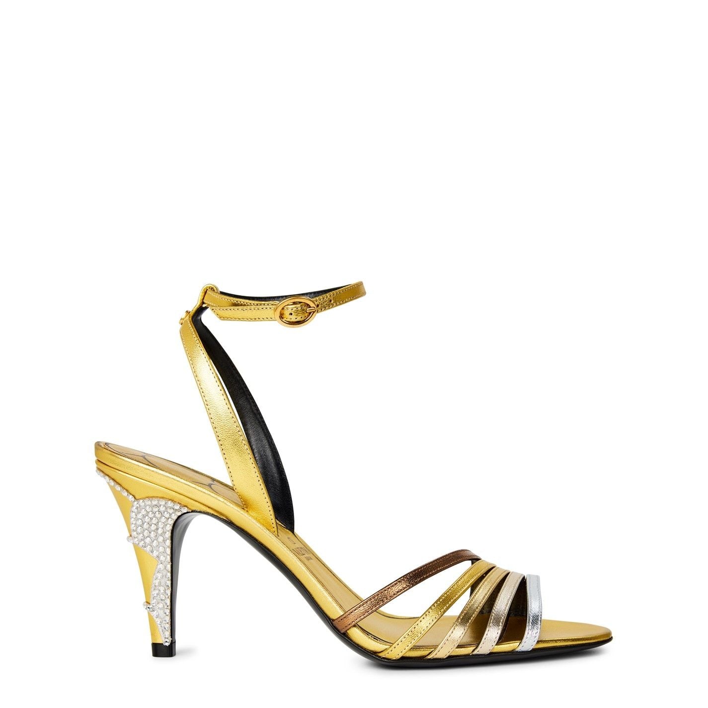  Ladycrush Laminated Nappa Sandals Bronzo