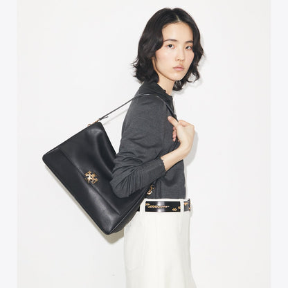 Tory Burch Large Charlie Shoulder Bag Black