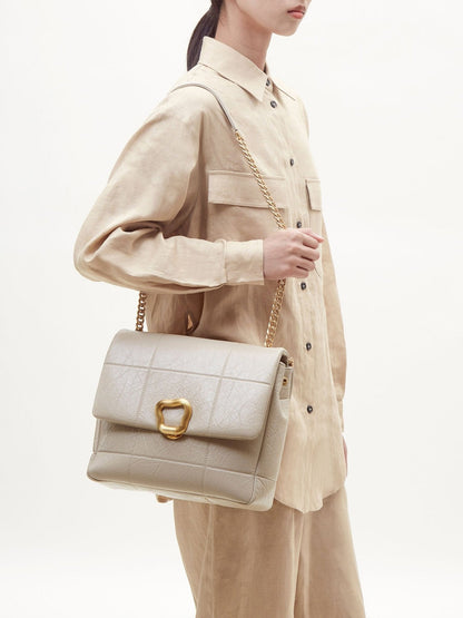 Songmont Large Chocolate Bag Pearl Grey