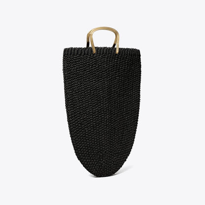 Tory Burch Large Crocheted Tote BLACK