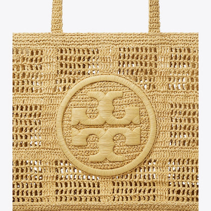 Tory Burch Large Ella Hand-Crocheted Tote Natural