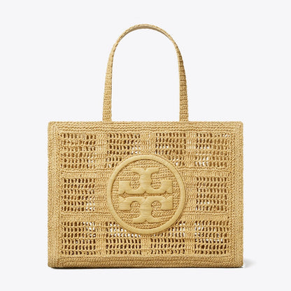 Tory Burch Large Ella Hand-Crocheted Tote Natural