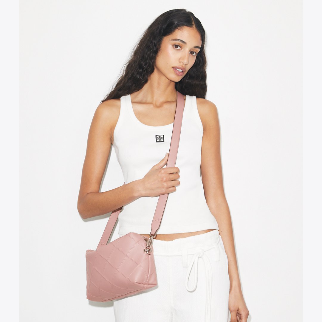 Tory Burch Large Fleming Soft Crossbody Bag Light Mauve