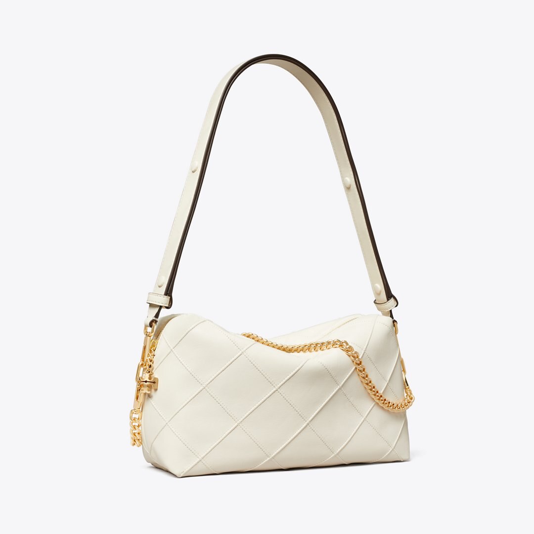 Tory Burch Large Fleming Soft Crossbody Bag Light Cream