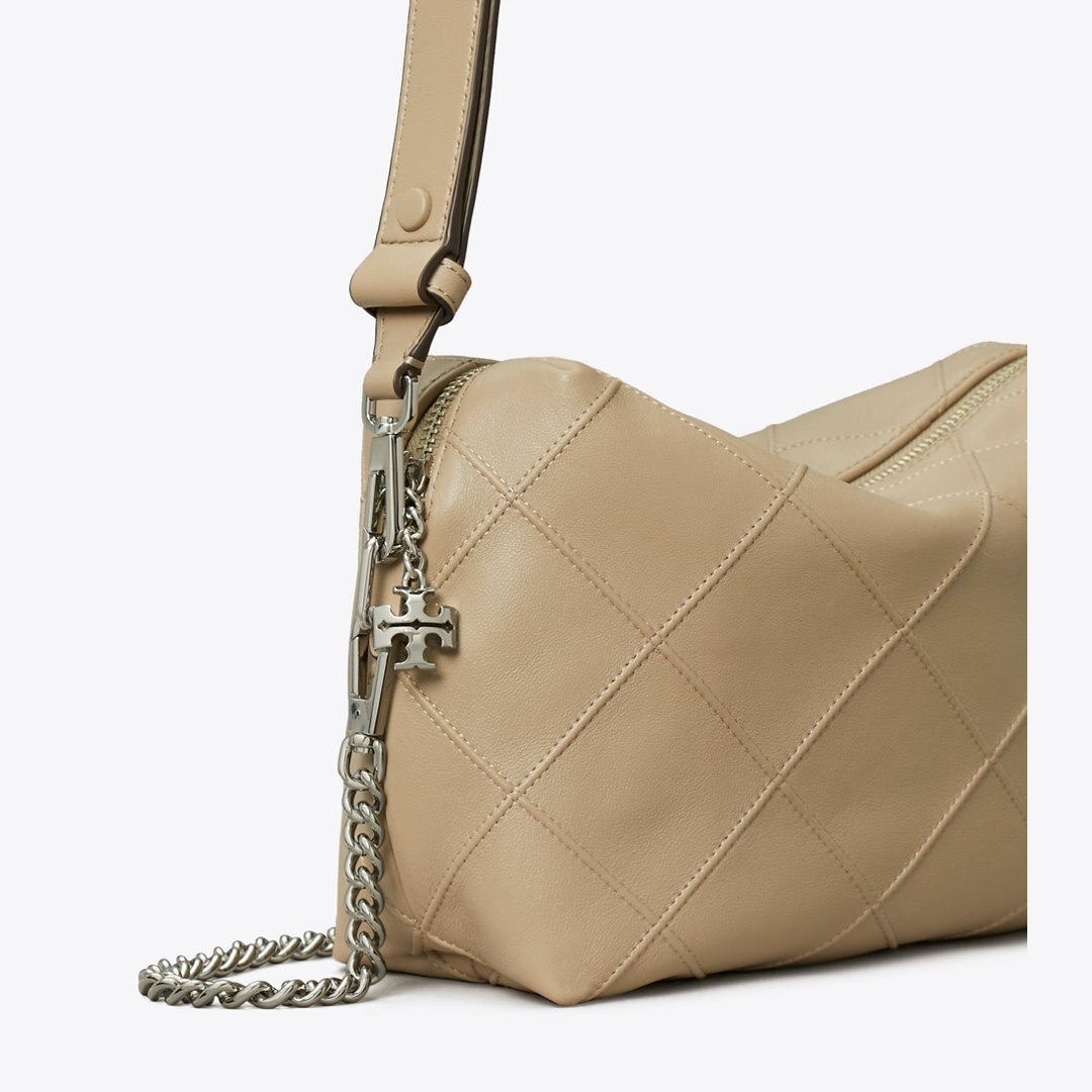 Tory Burch Large Fleming Soft Crossbody Bag Soft Cement