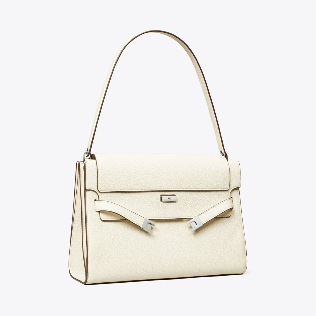 Tory Burch Large Lee Radziwill Shoulder Bag Ivory