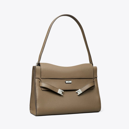 Tory Burch Large Lee Radziwill Shoulder Bag Wild Mushroom
