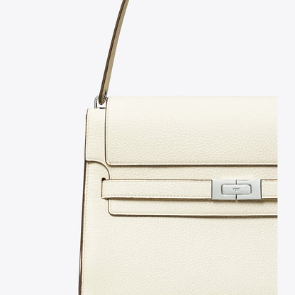 Tory Burch Large Lee Radziwill Shoulder Bag Ivory