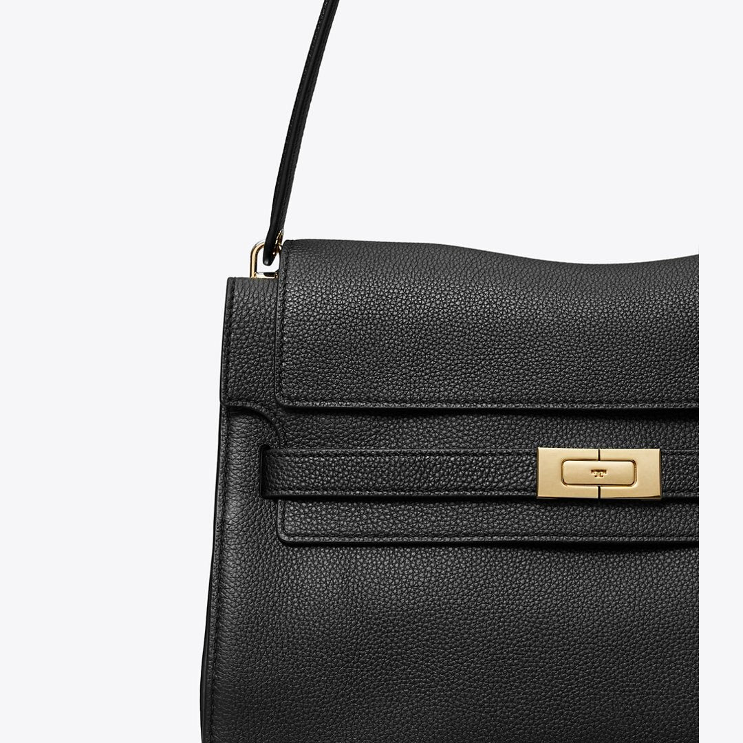 Tory Burch Large Lee Radziwill Shoulder Bag Black