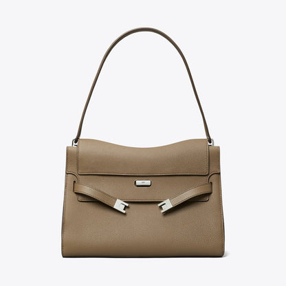 Tory Burch Large Lee Radziwill Shoulder Bag Wild Mushroom