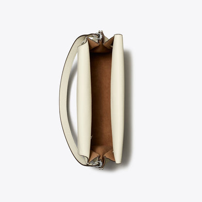 Tory Burch Large Lee Radziwill Shoulder Bag Ivory