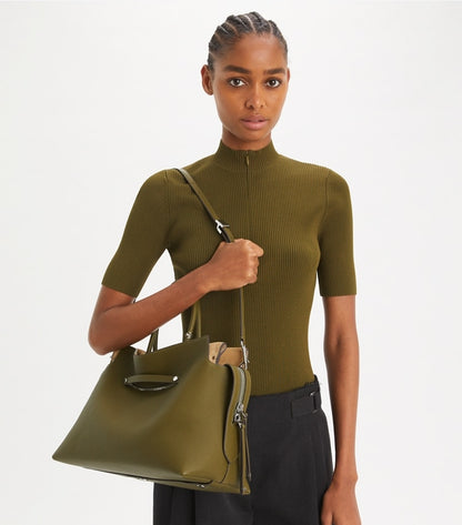 Large Mercer Pebbled Satchel Leccio Leccio