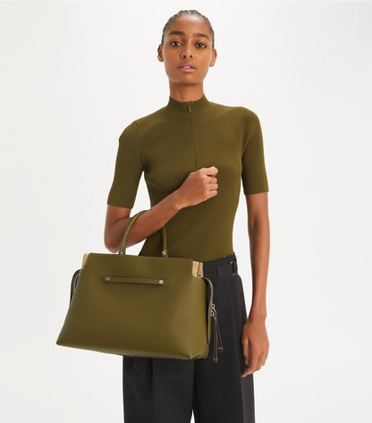 Large Mercer Pebbled Satchel Leccio Leccio