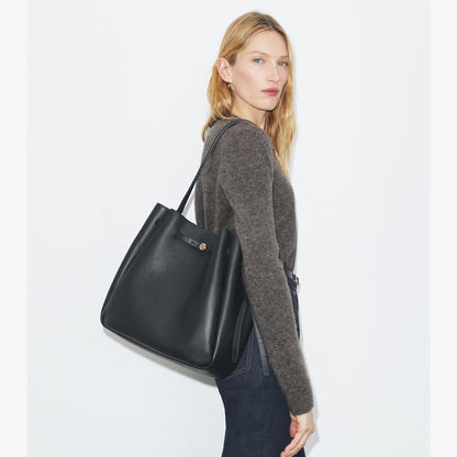 Tory Burch Large Romy Bucket Bag Black