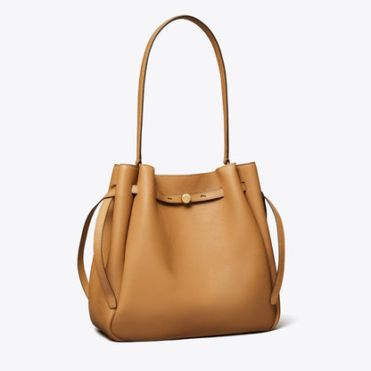 Tory Burch Large Romy Bucket Bag Tiramisu