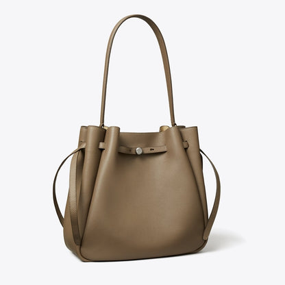 Tory Burch Large Romy Bucket Bag Wild Mushroom