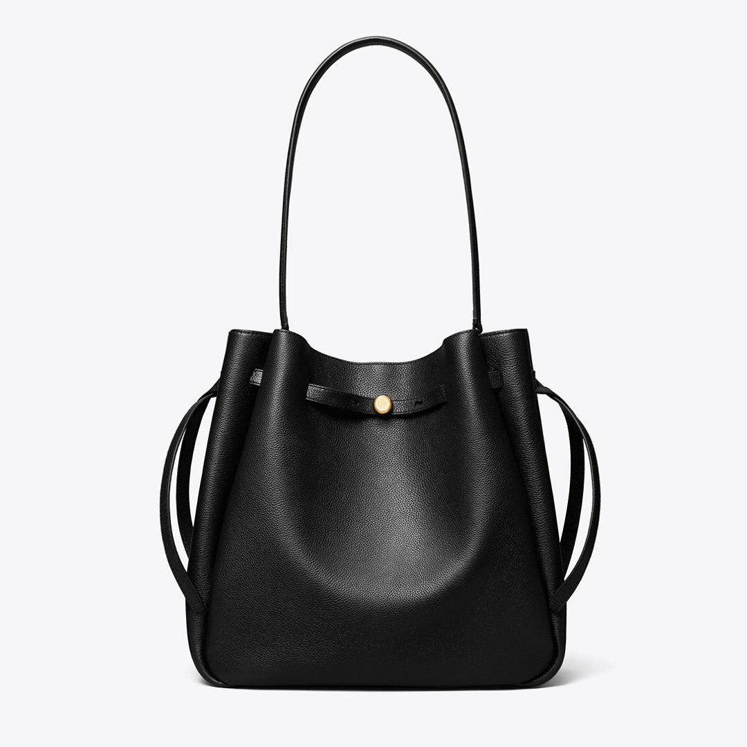 Tory Burch Large Romy Bucket Bag Black