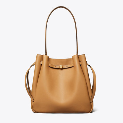 Tory Burch Large Romy Bucket Bag Tiramisu