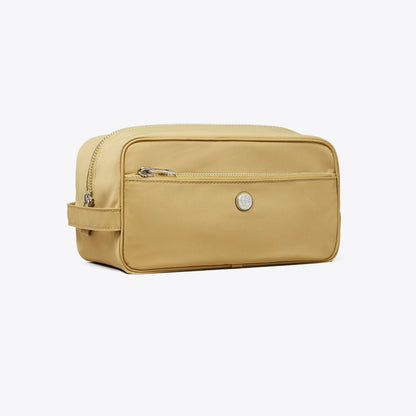 Tory Burch Large Twist Cosmetic Case Wheat
