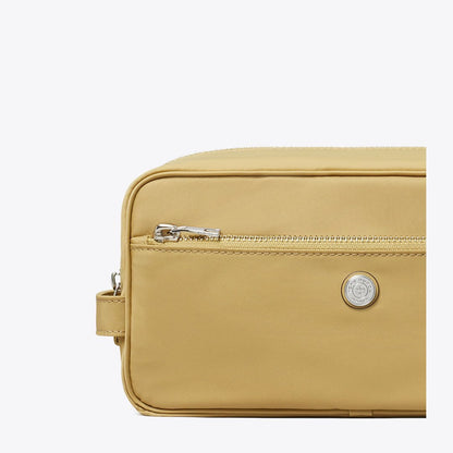 Tory Burch Large Twist Cosmetic Case Wheat