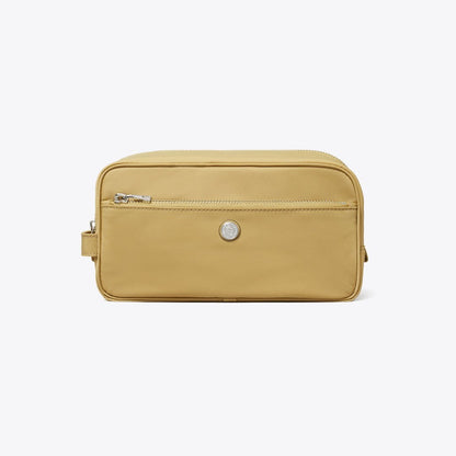 Tory Burch Large Twist Cosmetic Case Wheat