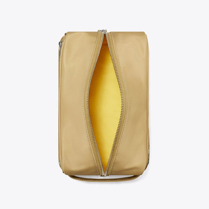 Tory Burch Large Twist Cosmetic Case Wheat