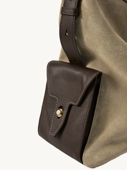 Songmont Large Yore Hobo Bag Dune Suede