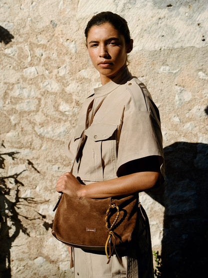 Songmont Large Yore Hobo Bag (Minimal Version) Sandal Suede