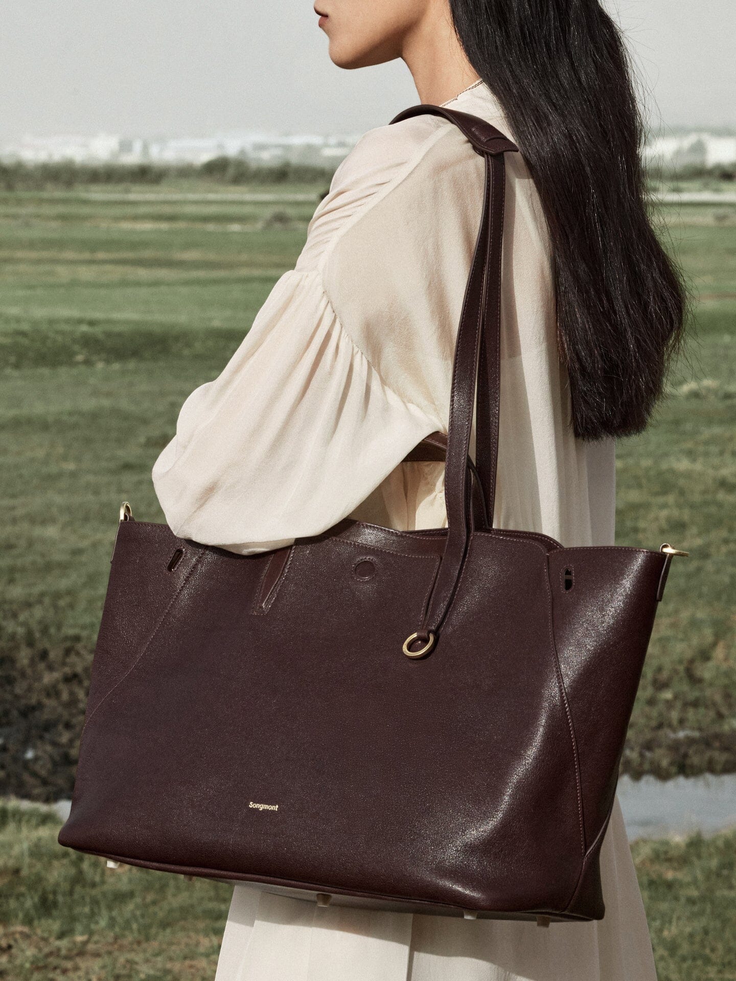 Songmont Large Yore Tote Bag Raisin