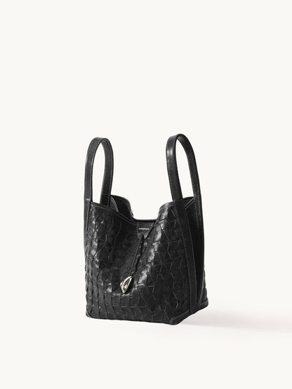 Songmont Lattice Bucket Bag Onyx