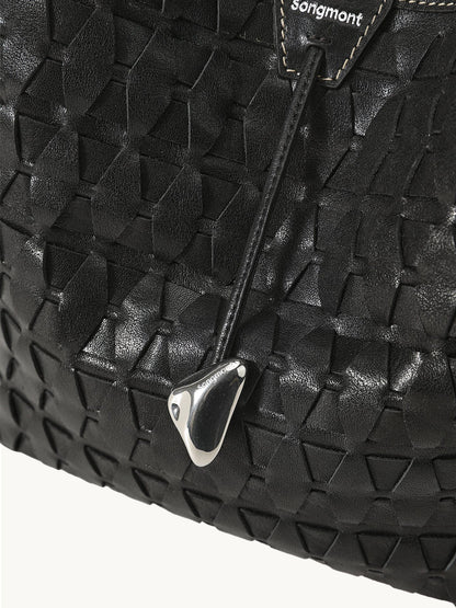 Songmont Lattice Bucket Bag Onyx