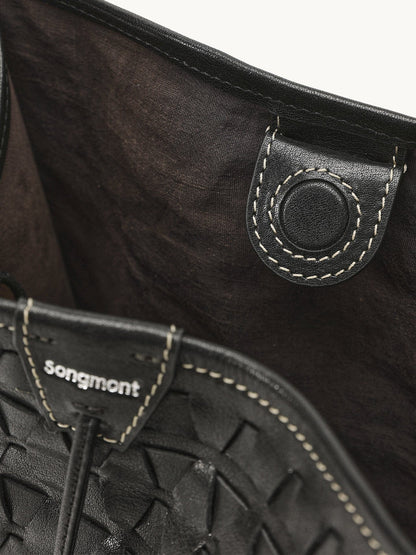 Songmont Lattice Bucket Bag Onyx