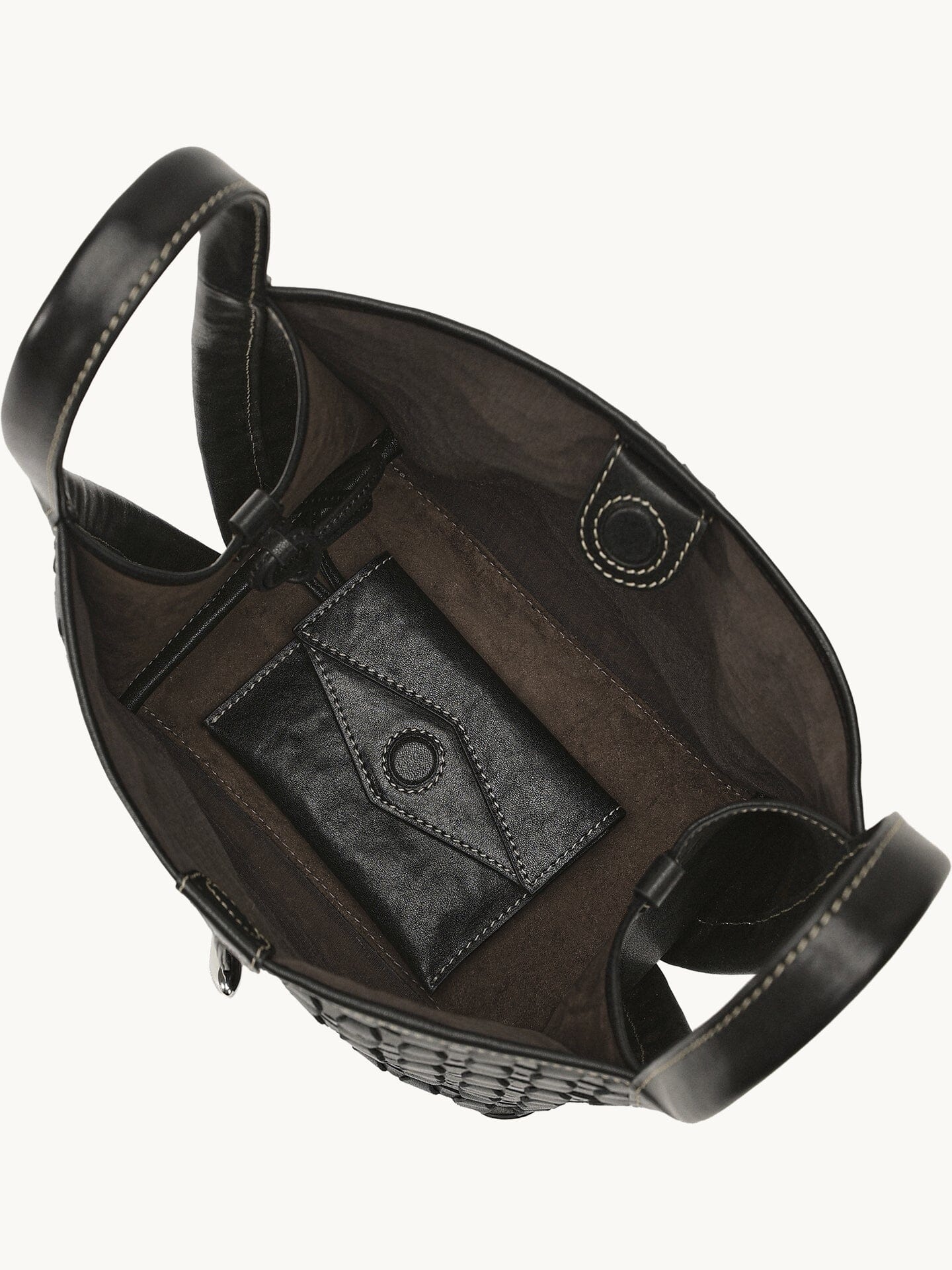 Songmont Lattice Bucket Bag Onyx