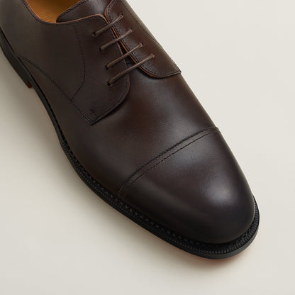  Hermes Lawrence Derby Shoe Marron Pcan
