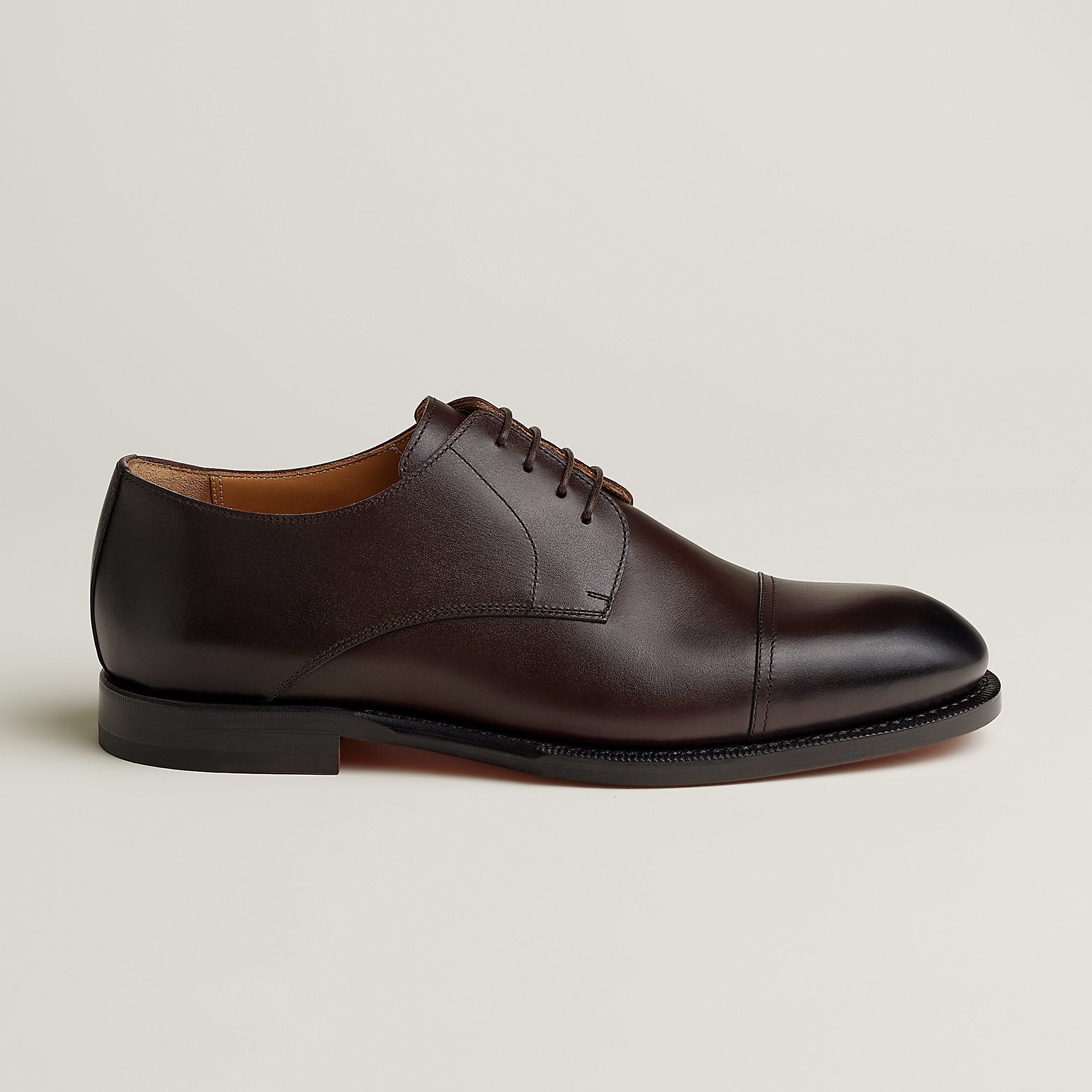  Hermes Lawrence Derby Shoe Marron Pcan