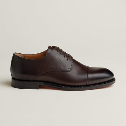  Hermes Lawrence Derby Shoe Marron Pcan