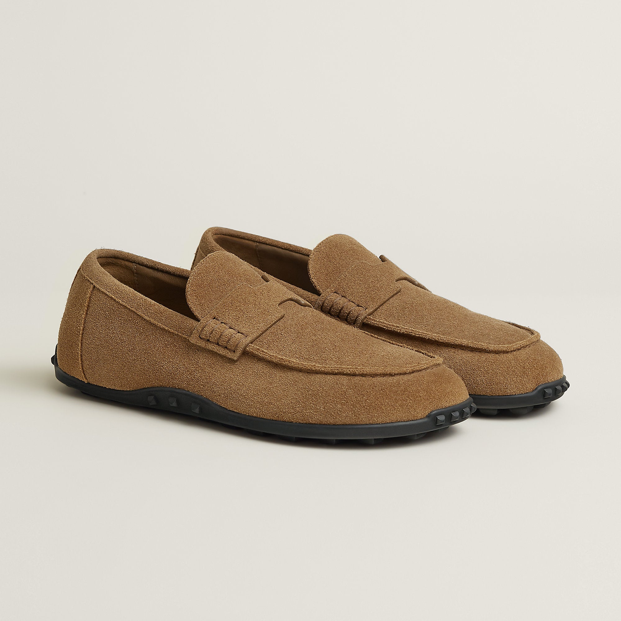  Hermes Lazy Loafer Brun Fum