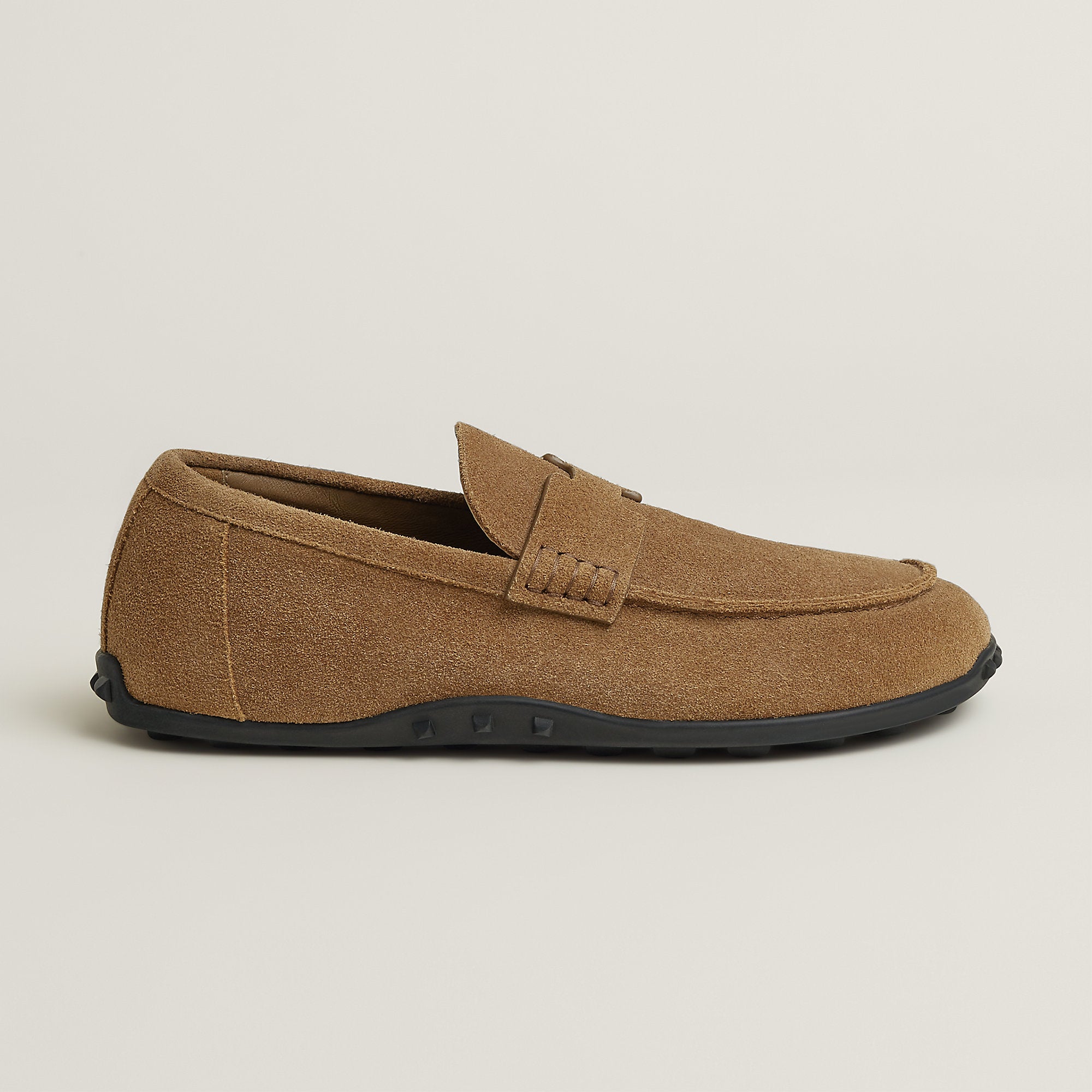  Hermes Lazy Loafer Brun Fum