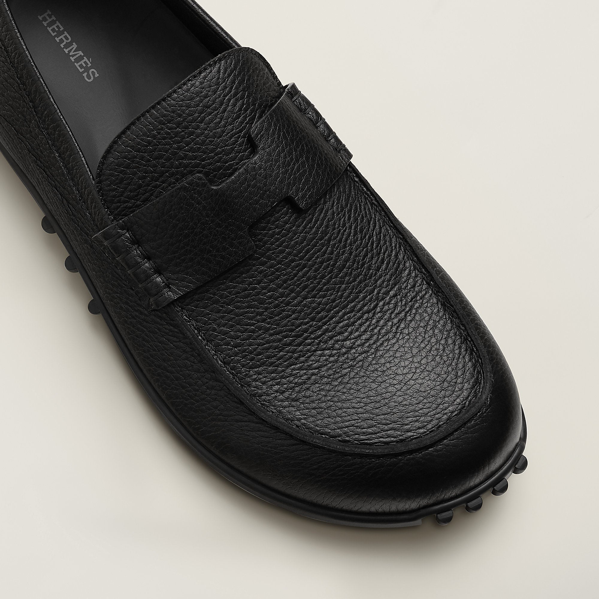  Hermes Lazy Loafer Noir
