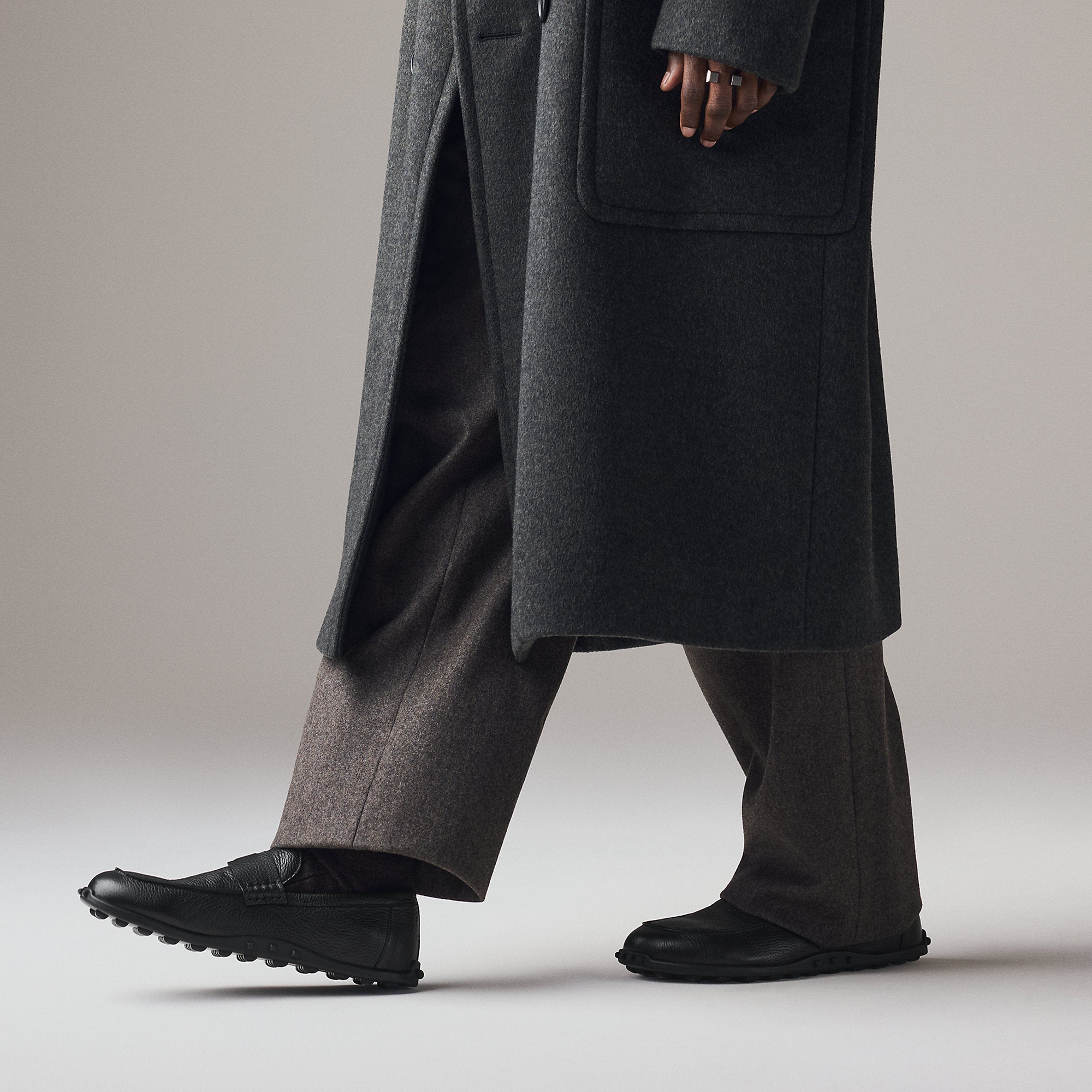  Hermes Lazy Loafer Noir