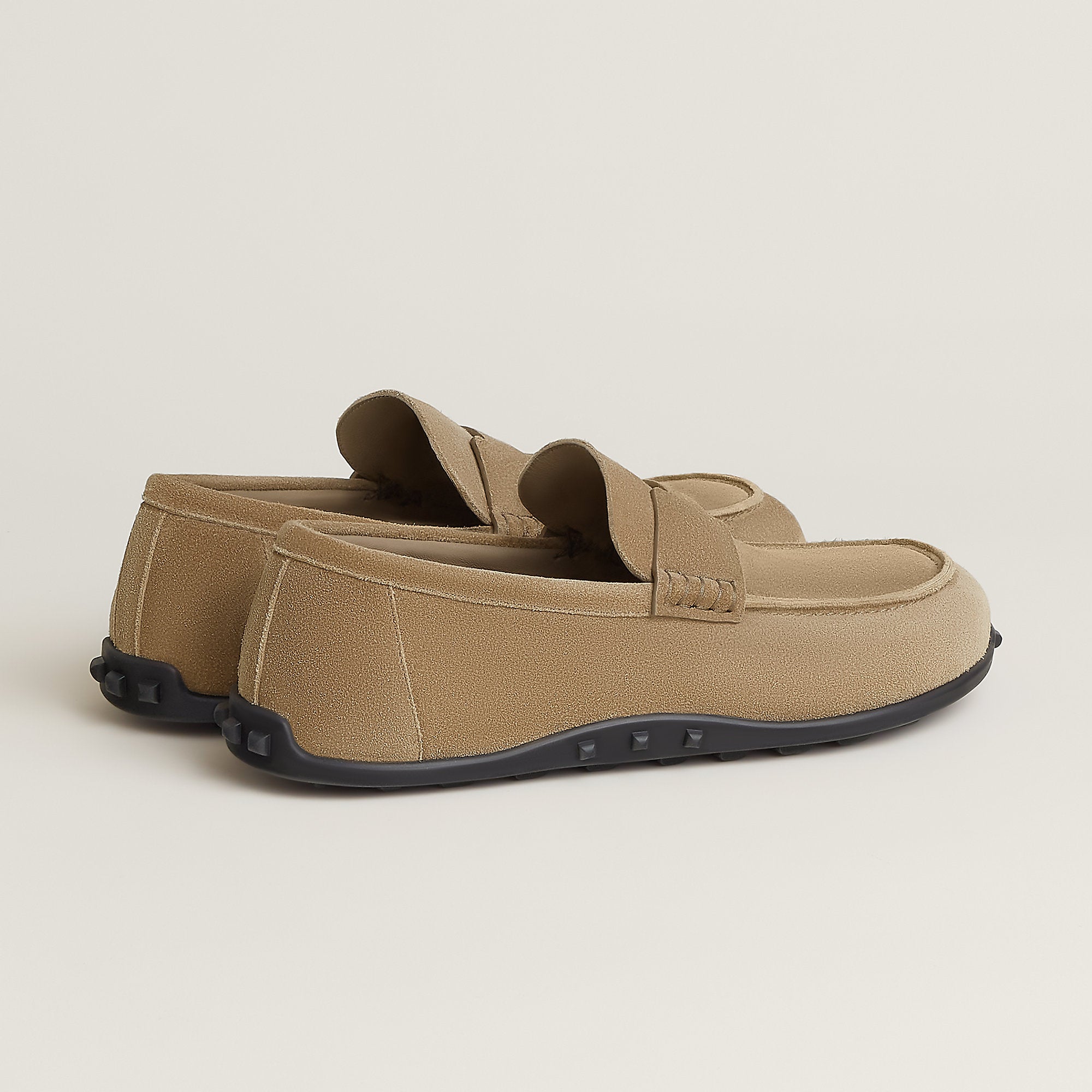  Hermes Lazy Loafer Beige Sable