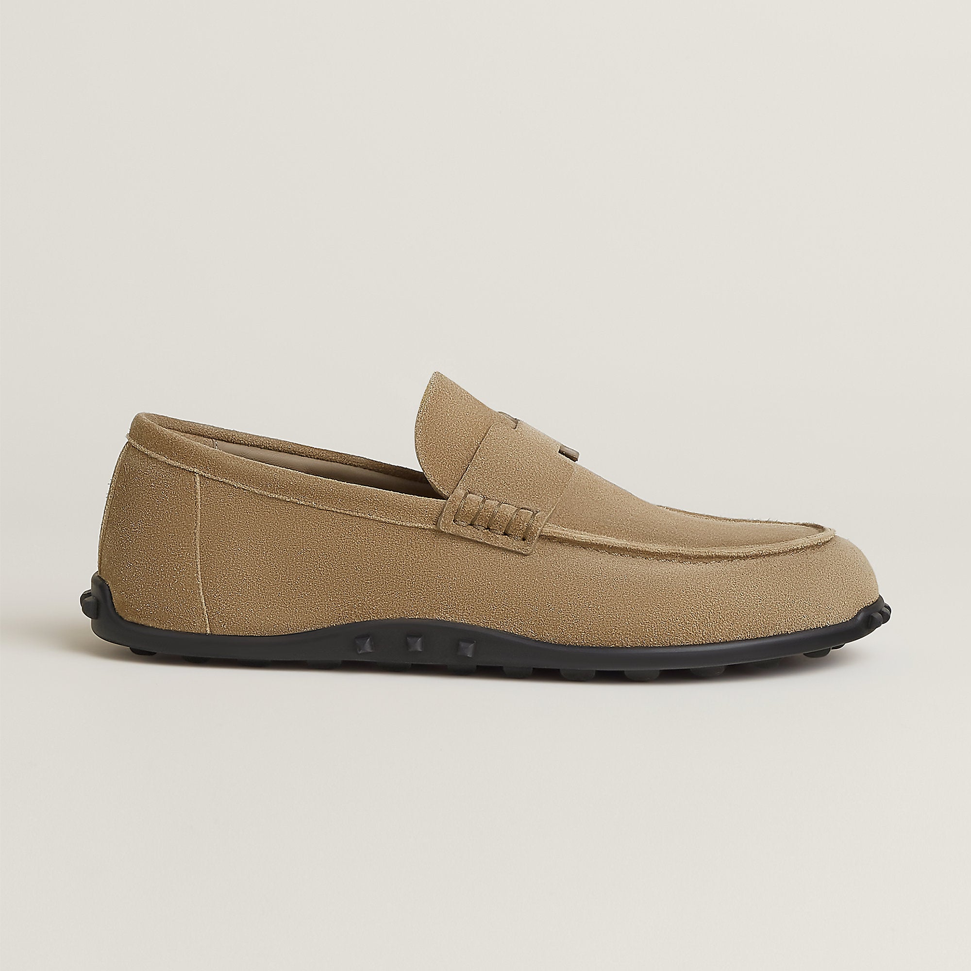  Hermes Lazy Loafer Beige Sable